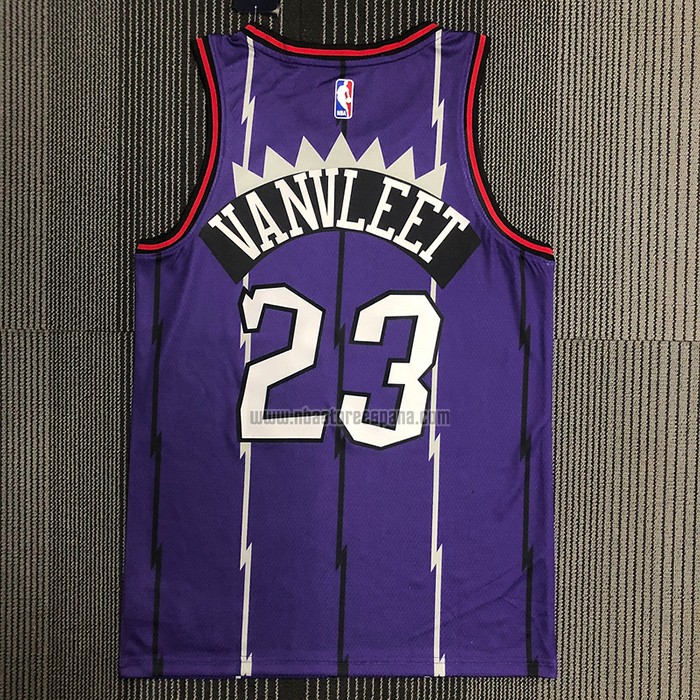 Camiseta Toronto Raptors Fred VanVleet NO 23 Classic Edition Violeta